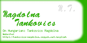 magdolna tankovics business card